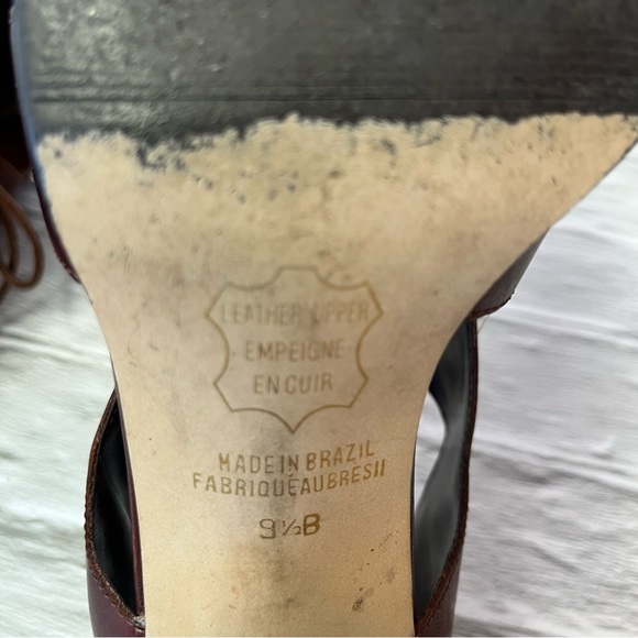 Vision Comfort Burgundy Fisherman Heeled Sandals - Picture 12 of 15